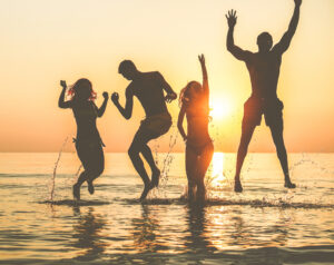 Sport, Entspannung und Spaß am Strand