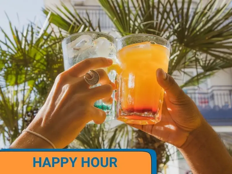 Happy Hour, social lounge, offerte sui drink, sconti speciali
