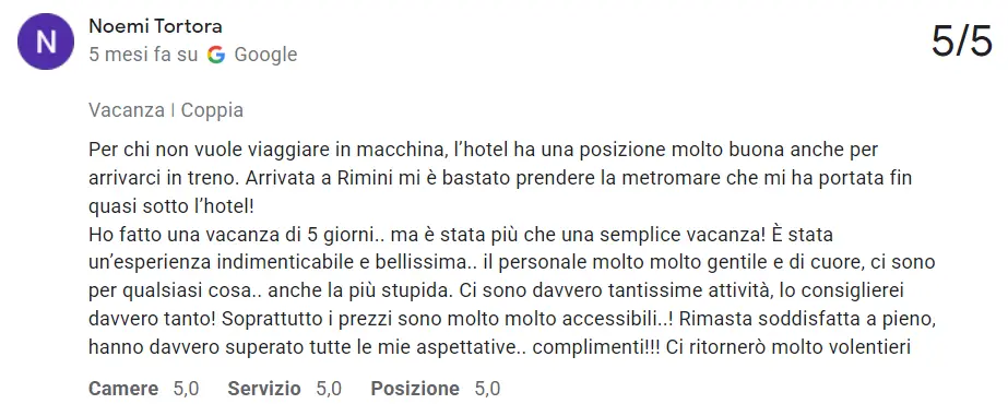 recensioni - dicono di noi - cosa dicono dell'hotel mofeo - recensioni hotel morfeo